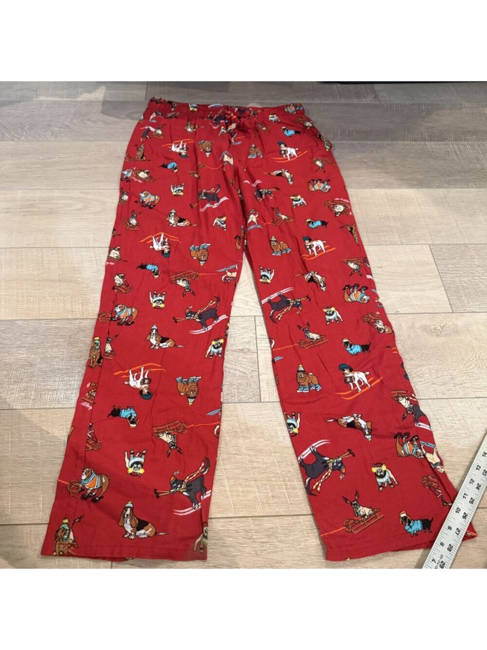 Old Navy Womens Red Dog Flannel Pajama Pants Medium